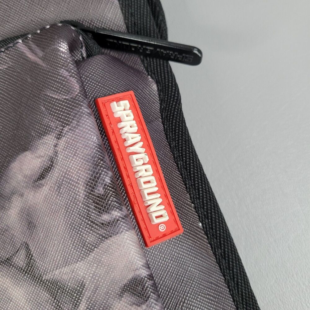 Sprayground Black and Gray Bulldog Backpack - Picture 3 of 16